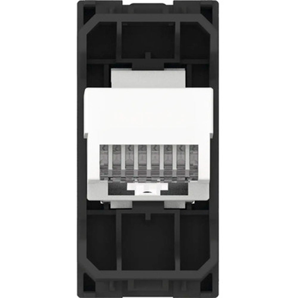 Priza telefon HIMEL, interior, IP20, 1 modul, negru