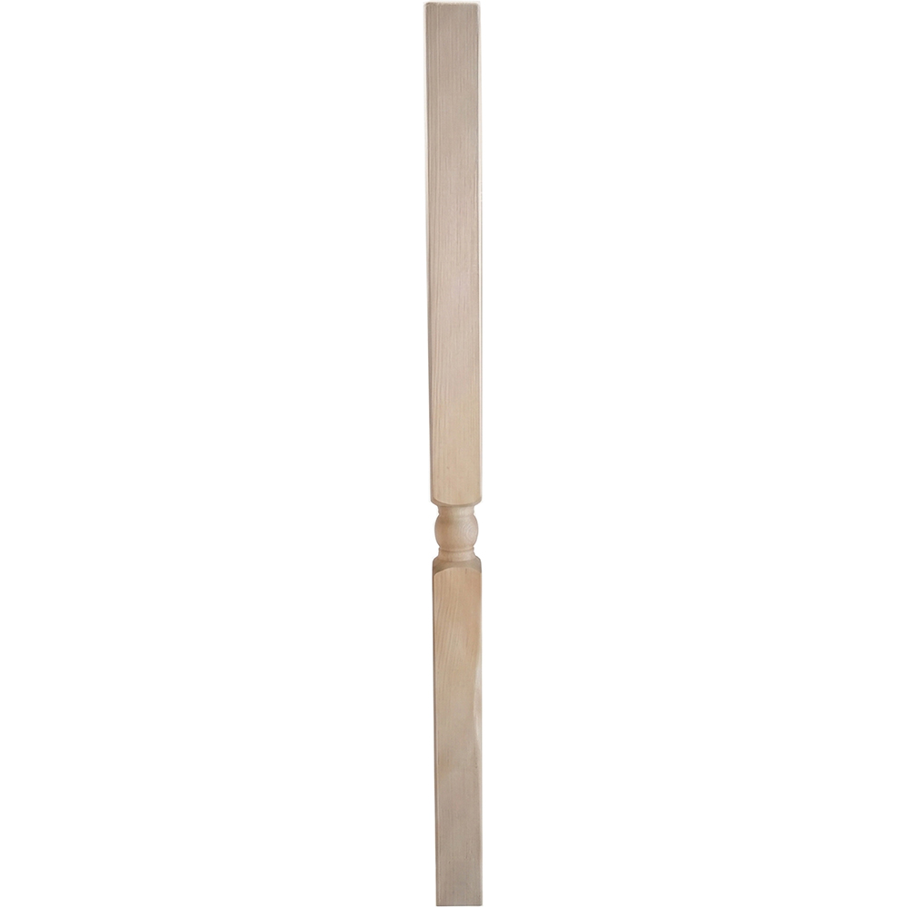 Balustru cap strunjit, brad, 750 x 43 x 43 mm, natur