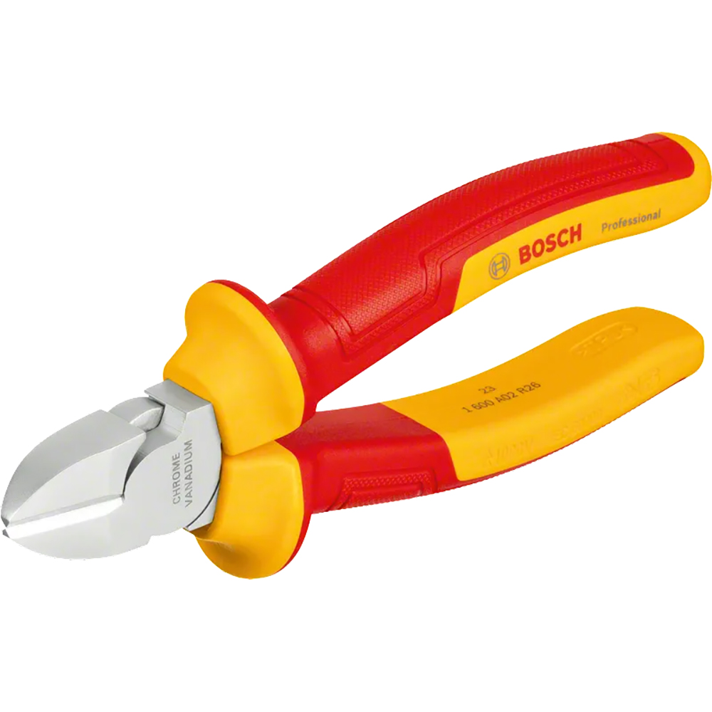 Cleste cu taiere in diagonala BOSCH 1600A02ND9, VDE, 16 cm