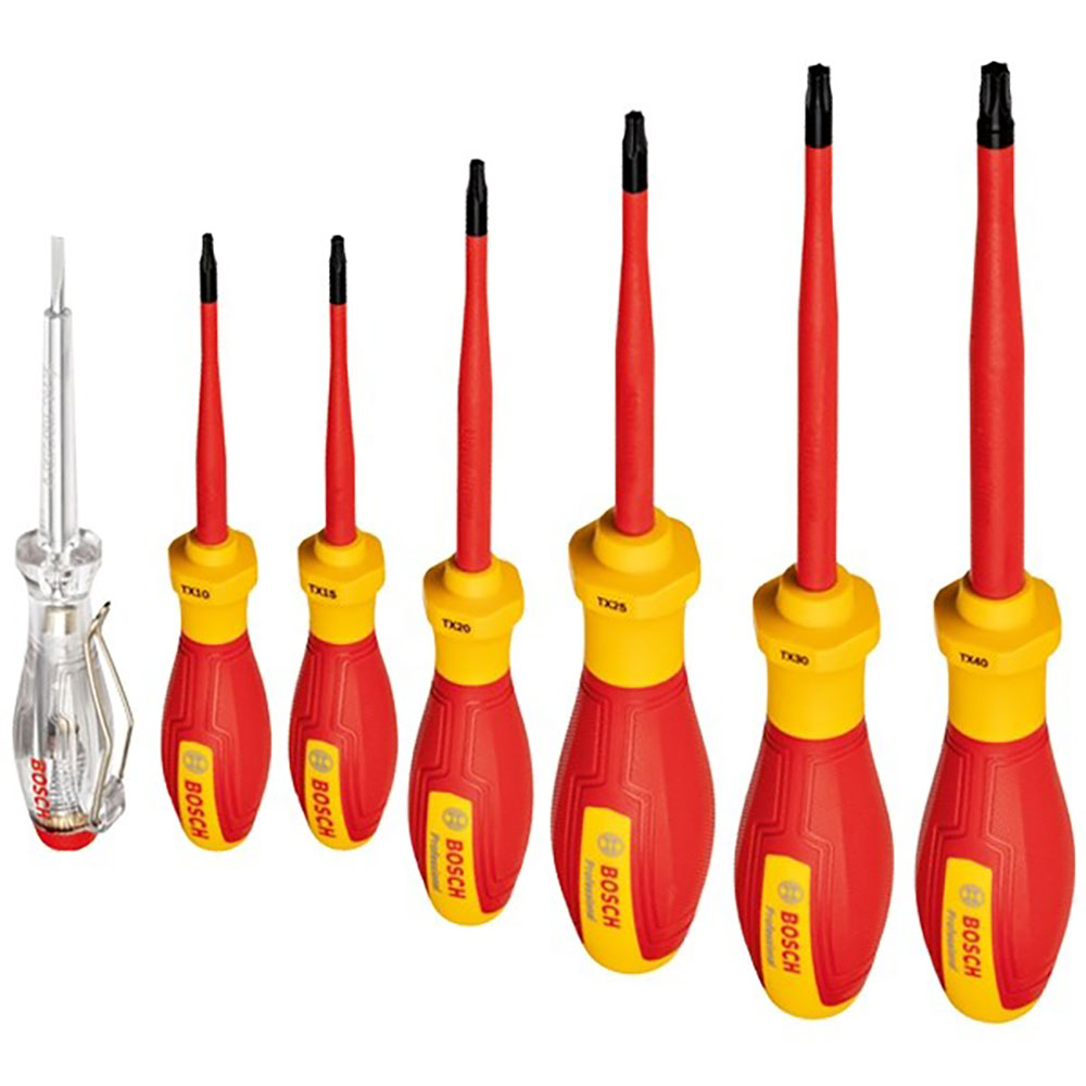 Set surubelnite BOSCH VDE, PH, SL, otel, 7 bucati
