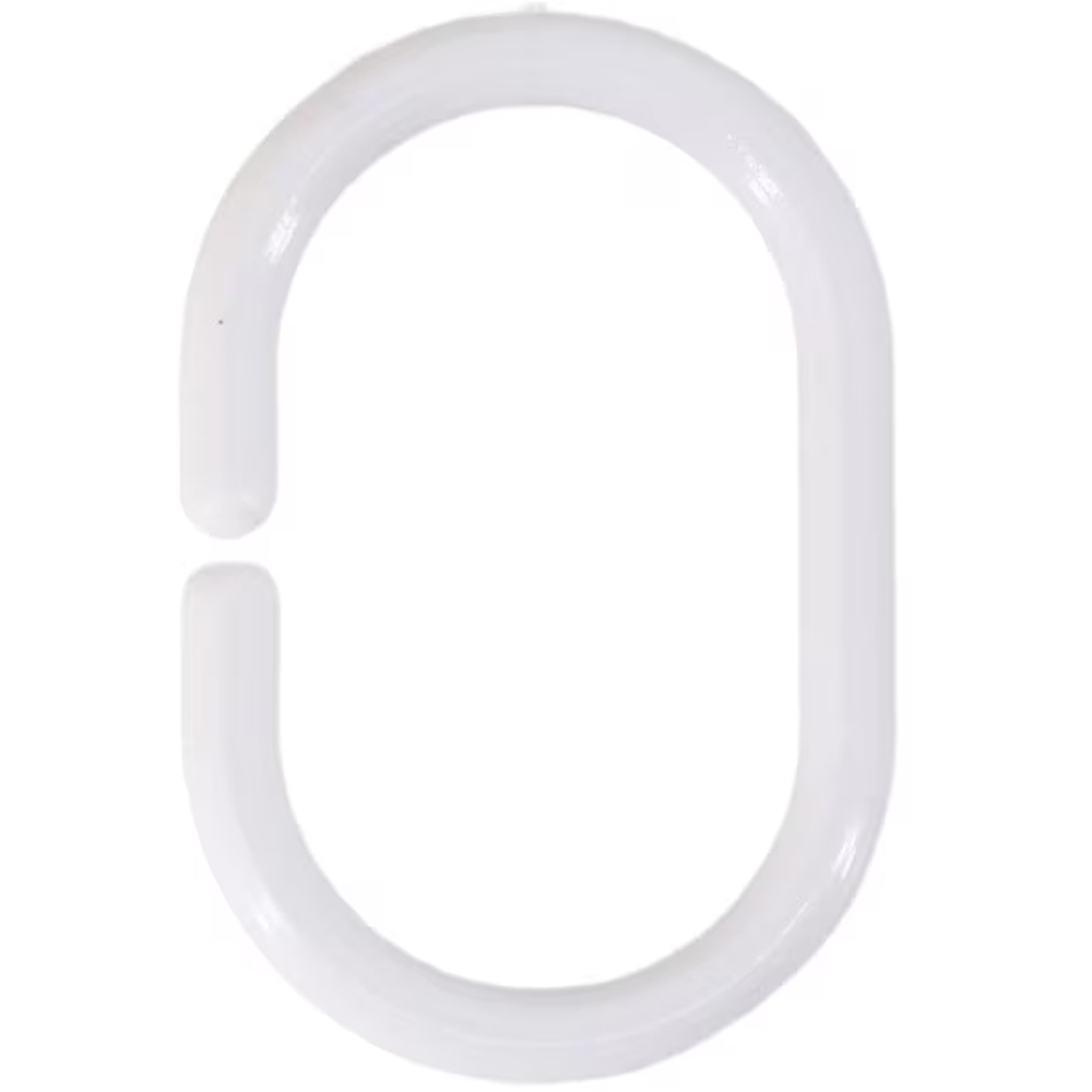 Inele perdea dus FRANDIS 190105, plastic, alb