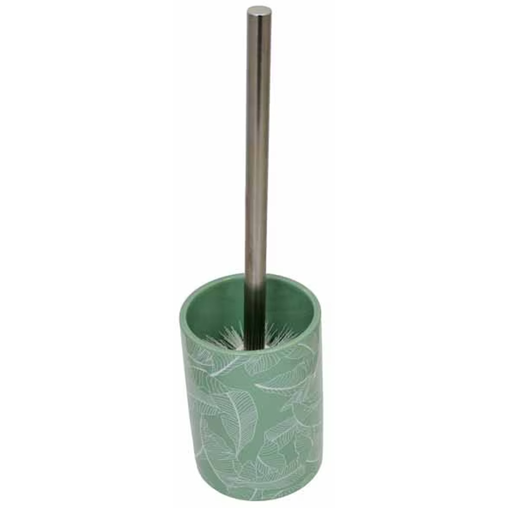 Set perie toaleta FRANDIS 196679, ceramica, verde