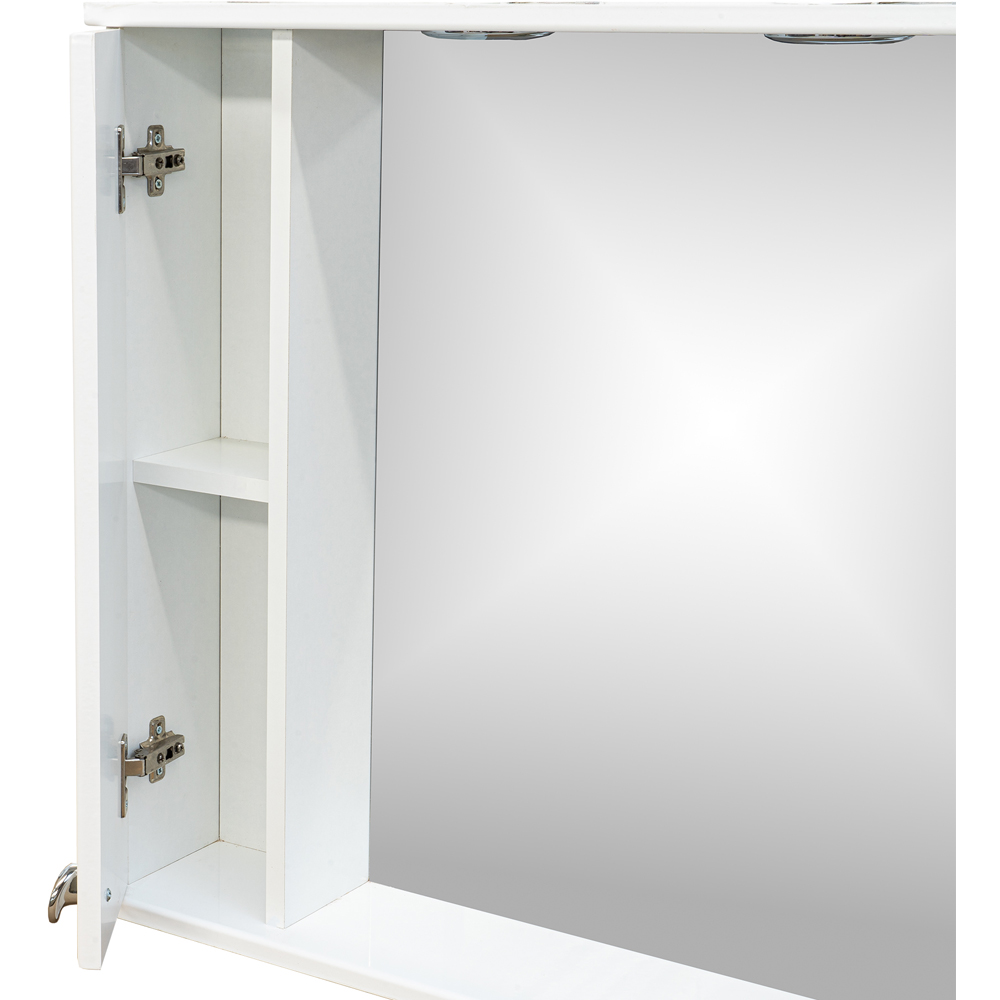 Oglinda baie cu dulap SANITOP Algo, 100 x 20 x 73 cm, iluminare LED, alb