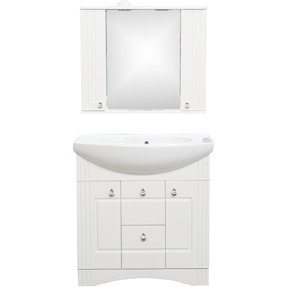 Set masca si lavoar SANITOP Algo, 96 x 35.5 x 81.5 cm, alb