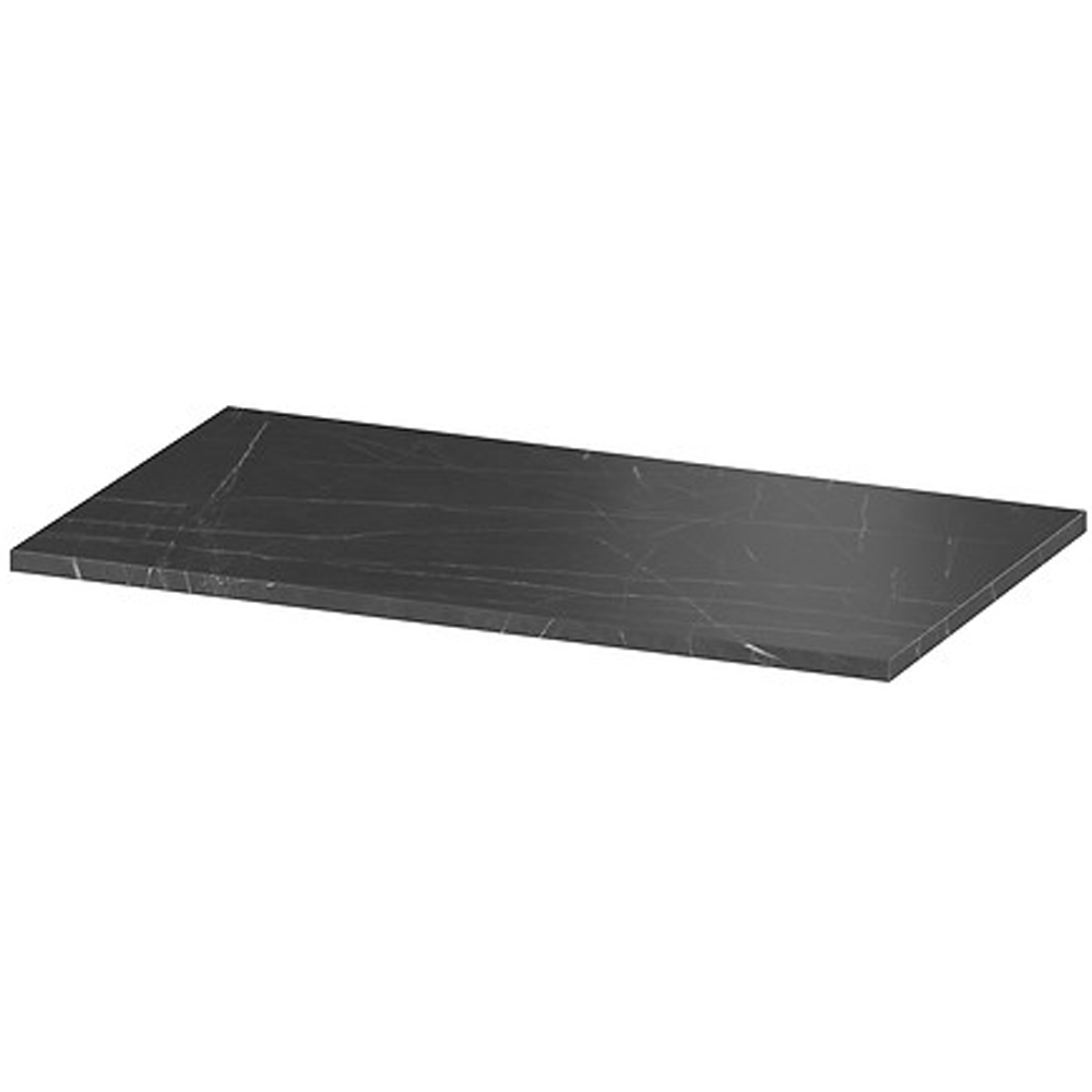 Blat lavoar SANITOP, 120 x 46 x 2.5 cm, model marmura, negru