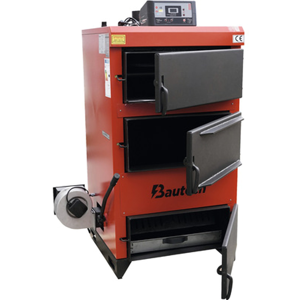 Cazan combutibil solid cu aer insuflat BAUTECH EKB/3G-35, 41 kW, 86 x 73 x 150 cm