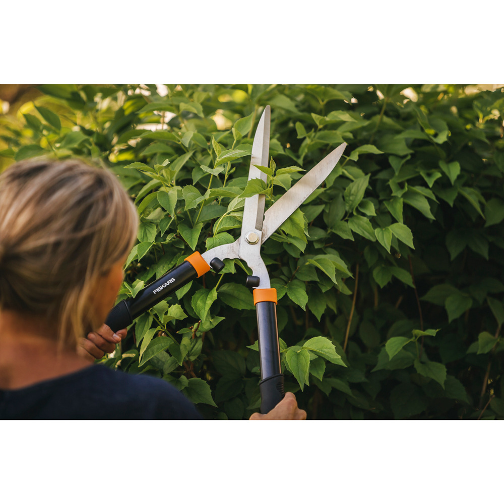 Foarfeca de gradina FISKARS HS21, otel, 58.5 cm, argintiu-negru