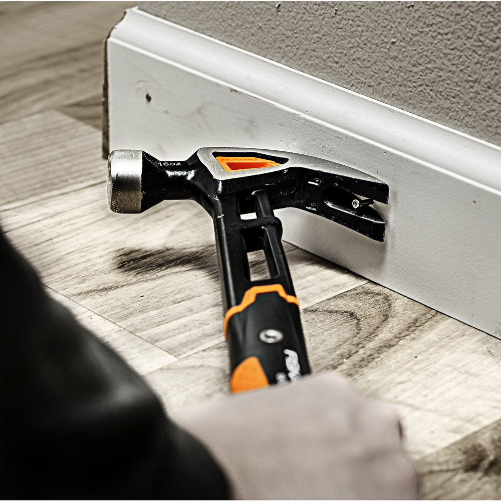 Ciocan universal curbat FISKARS IsoCore, marimea L, otel, portocaliu