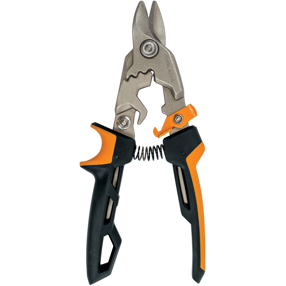 Foarfeca tabla FISKARS PowerGear, bulldog, otel, negru