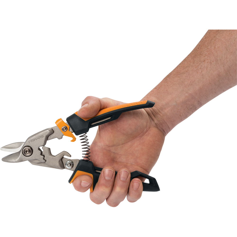 Foarfeca tabla FISKARS PowerGear, bulldog, otel, negru