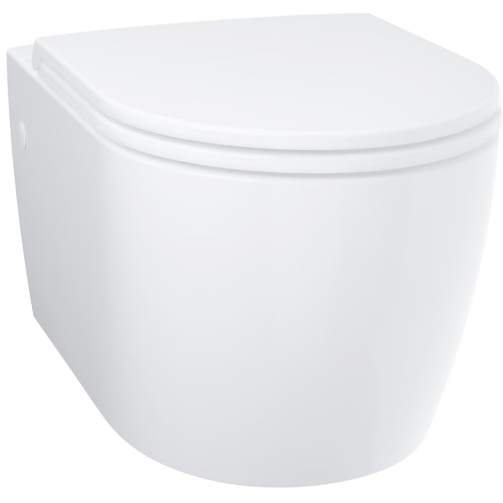 Vas WC suspendat GROHE Start Round 103848SH00, ceramica, 36.4 x 54.3 x 41 cm, capac SoftClose, alb