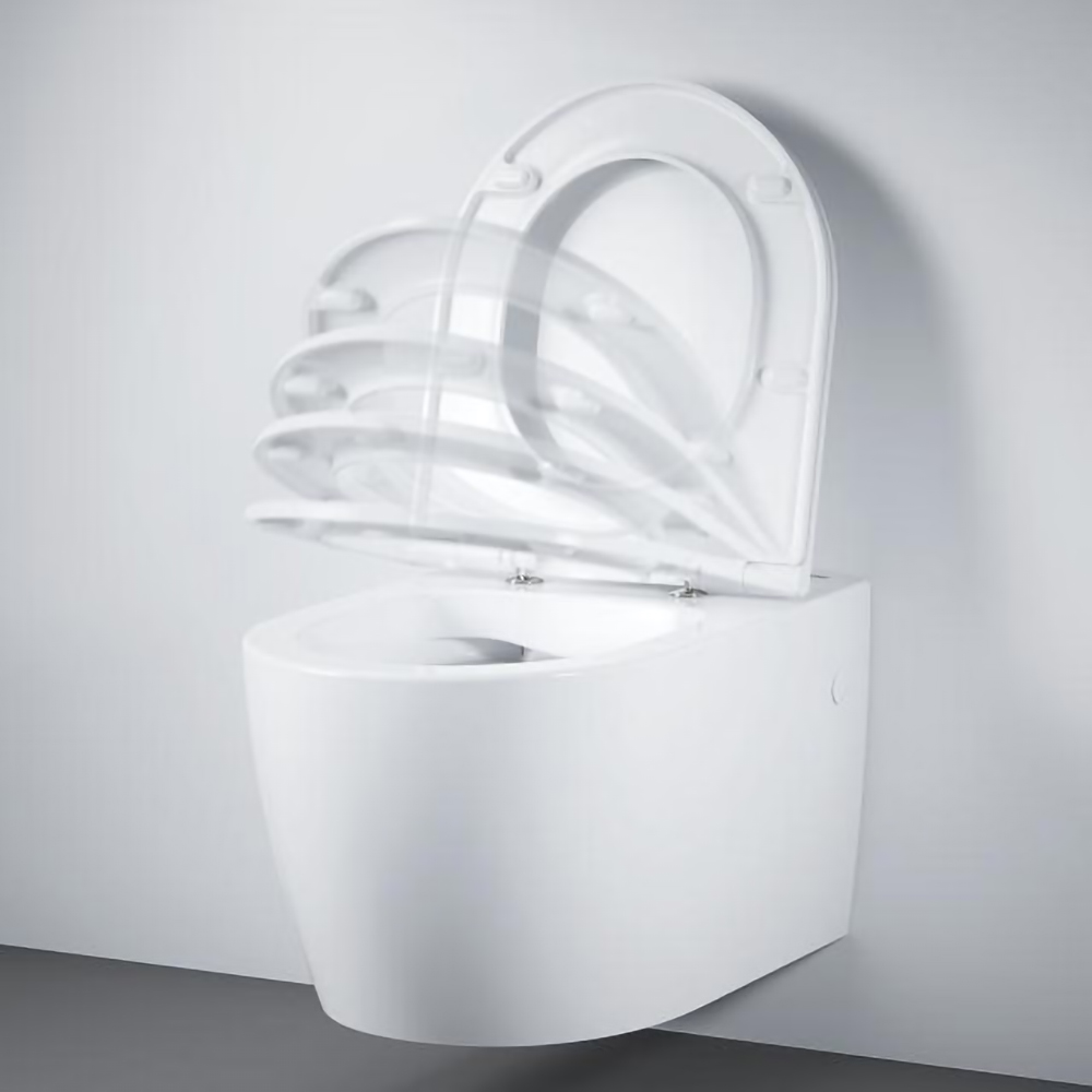 Vas WC suspendat GROHE Start Round 103848SH00, ceramica, 36.4 x 54.3 x 41 cm, capac SoftClose, alb