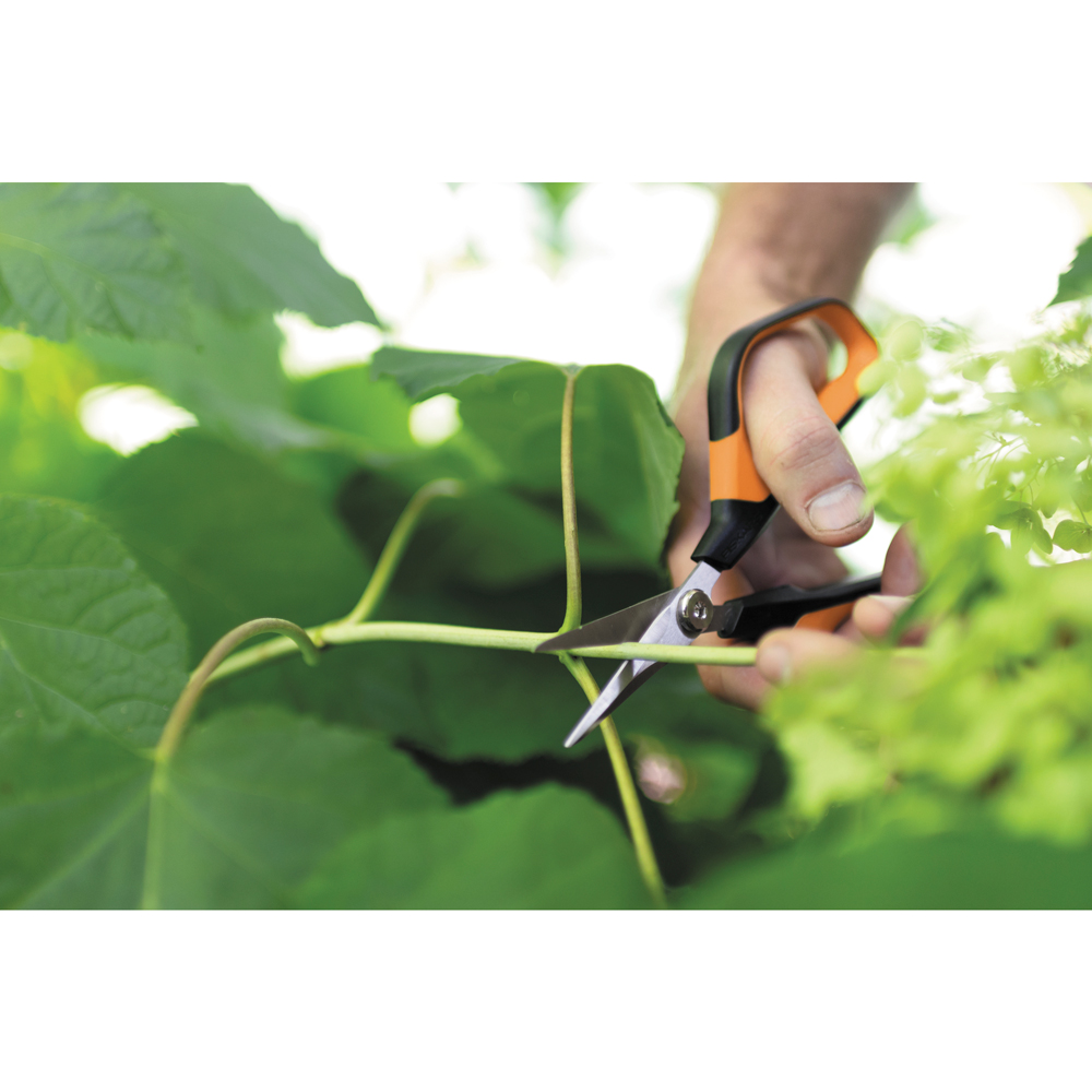 Foarfeca micro-tip FISKARS SP15 Solid, otel inoxidabil, negru