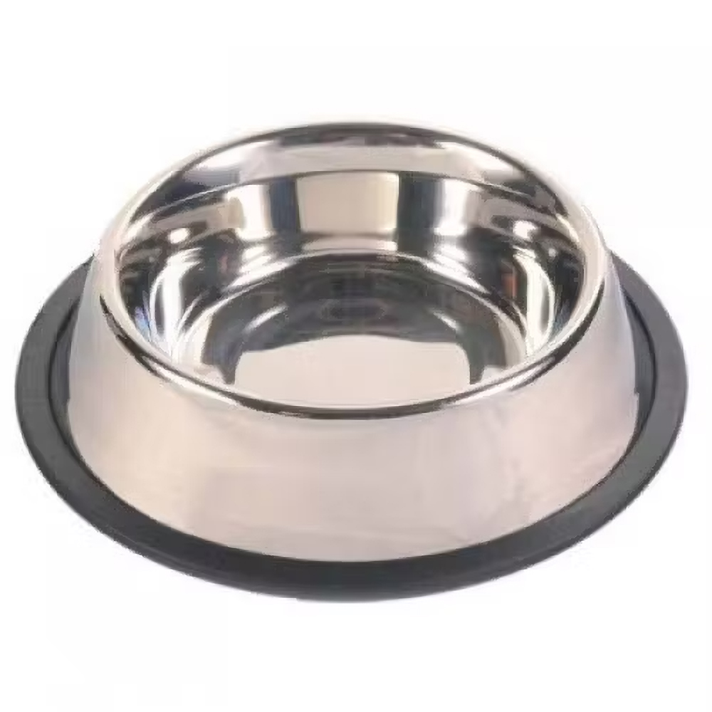 Castron pentru caini Enjoy, inox, 0.7 l, argintiu