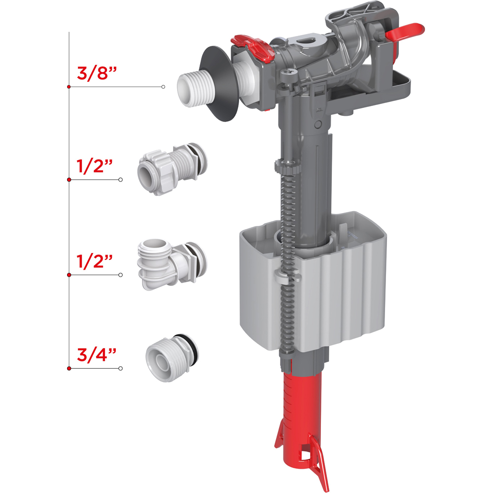 Robinet flotor WIRQUIN MultiFix 10950204, trei capete interschimbabile