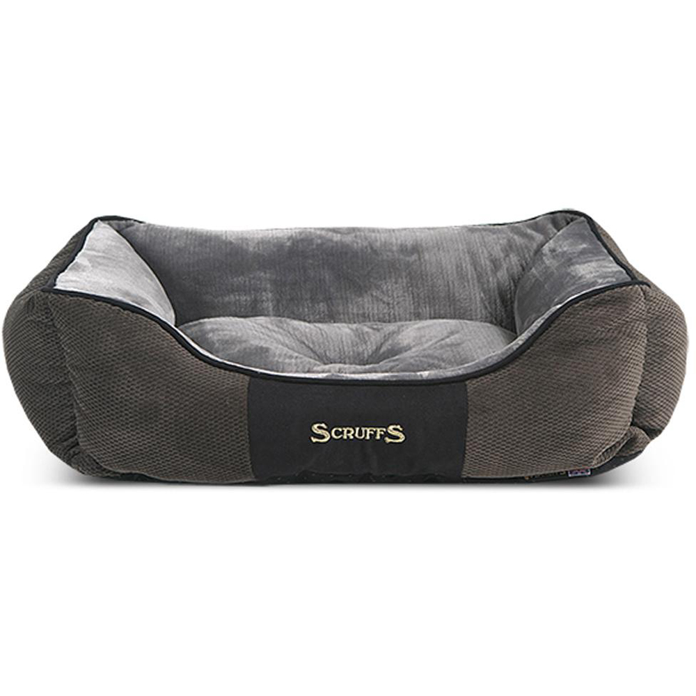 Culcus pentru caini SCRUFFS Chester, 75 x 60 x 18 cm, gri