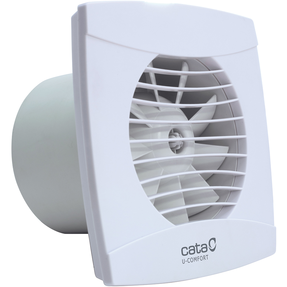 Ventilator baie cu timer CATA UC-10, 8 W, 98 mm, clapeta antiretur, alb