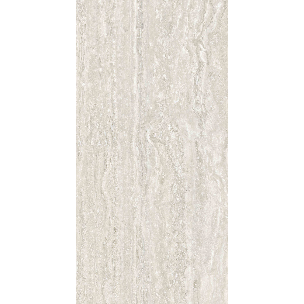 Gresie interior/exterior Travertin, gri deschis, portelanata, 60 x 120 cm, 1.44 mp/cutie, PEI 4