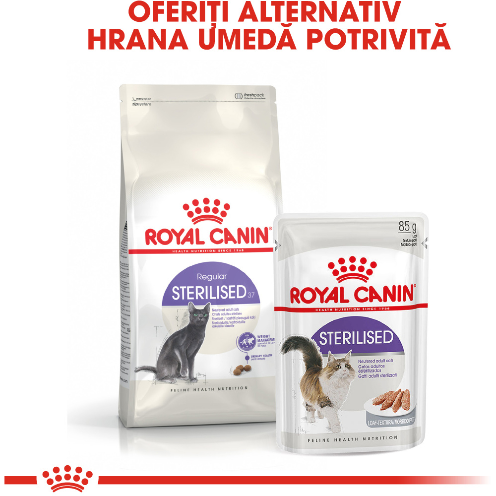 Hrana uscata pentru pisici ROYAL CANIN FHN Sterilised, Adult, Pasare, 10 kg