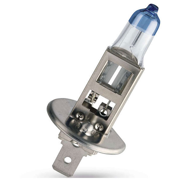 Bec auto far halogen PHILIPS H1 Vision Plus+60%, 12V, 55W, P14.5S, set 2 bucati