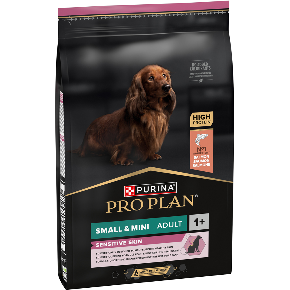 Hrana uscata pentru caini PURINA PRO PLAN Sensitive Skin Small & Mini, Adult, Somon, 7 kg