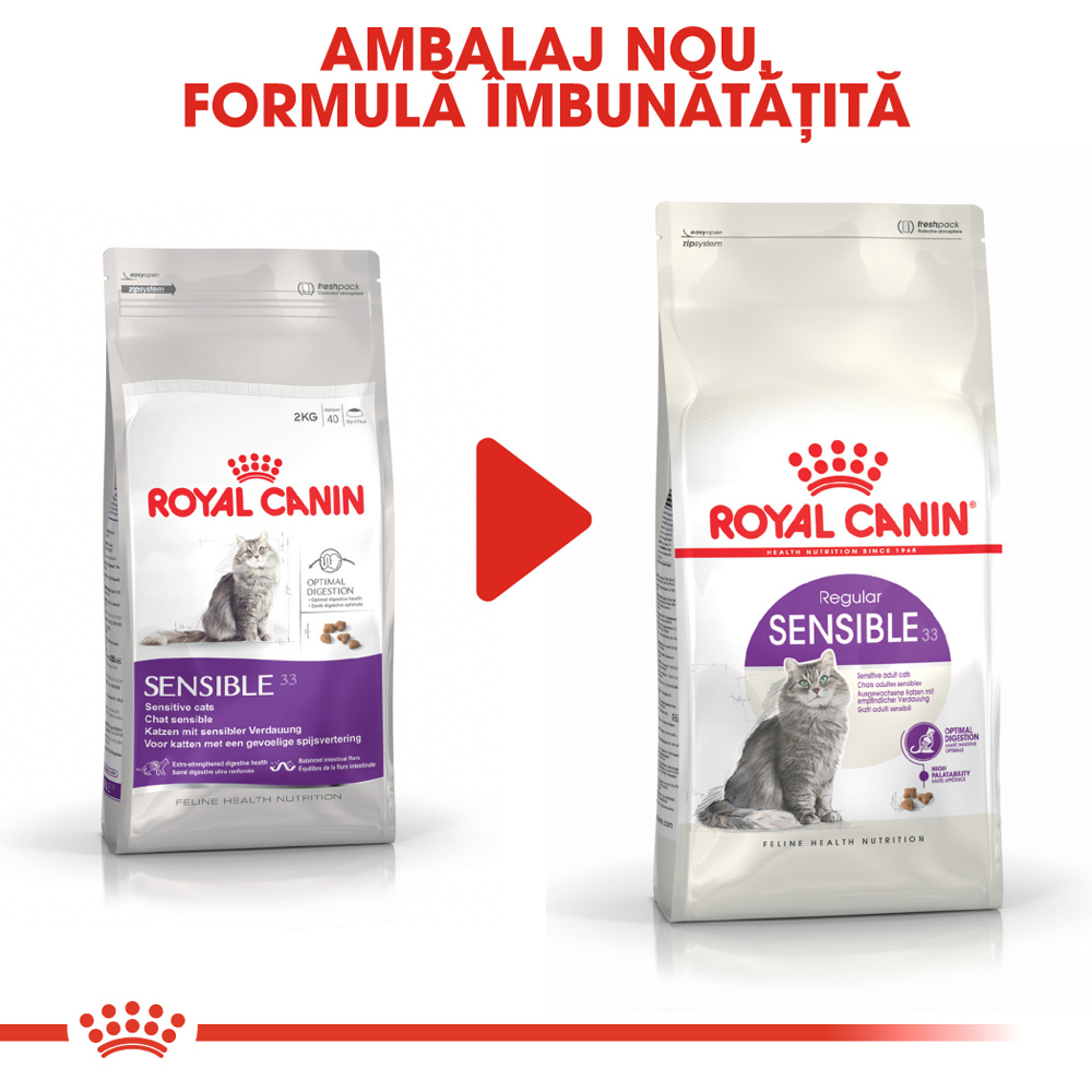 Hrana uscata pentru pisici ROYAL CANIN FHN Sensible, Adult, Pasare, 400 g
