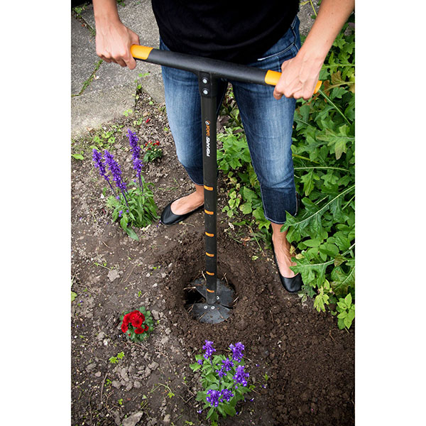 Burghiu de pamant Fiskars QuikDrill M 134720, 110cm, otel