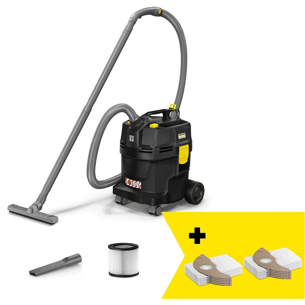 Aspirator cu sac KARCHER NT 22/1 1.378-627.0, 22l, 1300W, 71dB, negru