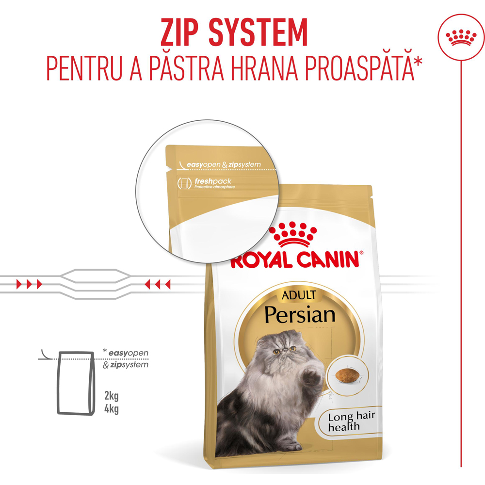 Hrana uscata pentru pisici ROYAL CANIN FBN Persian, Adult, Pasare, 2 kg