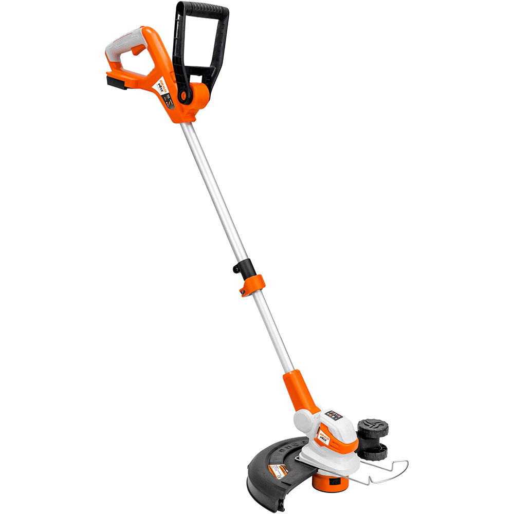 Trimmer electric gazon Ruris Bravo 14XE, Li-Ion 20V, 4Ah, diametru taiere 30cm