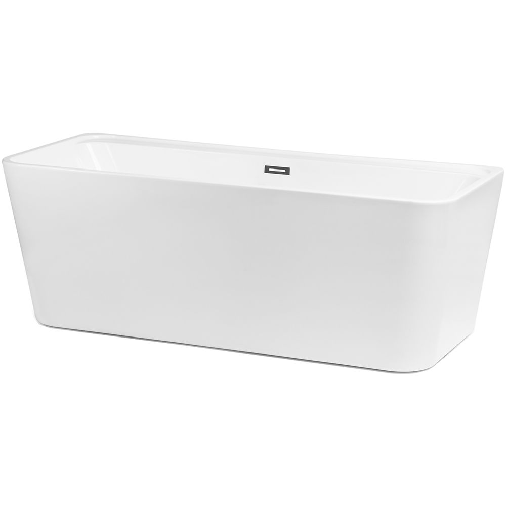 Cada baie freestanding FIBREX Nakina Aeoromasaj H9, acril, 170 x 75 x 60 cm, alb