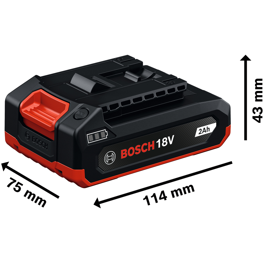 Acumulator pentru scule electrice BOSCH Professional GBA, 18V, 2Ah