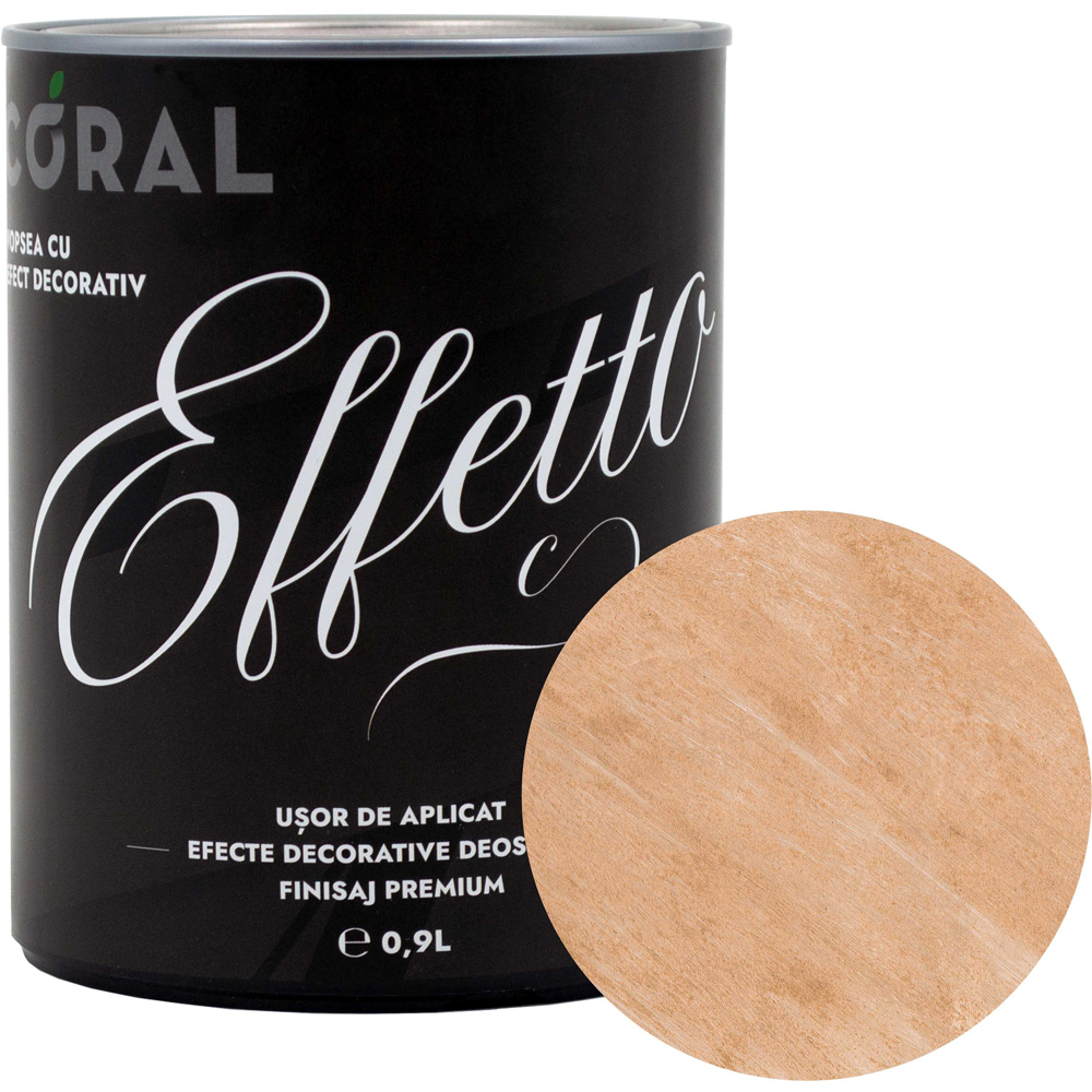 Vopsea decorativa CORAL Effetto, Centocelle, 0.9L