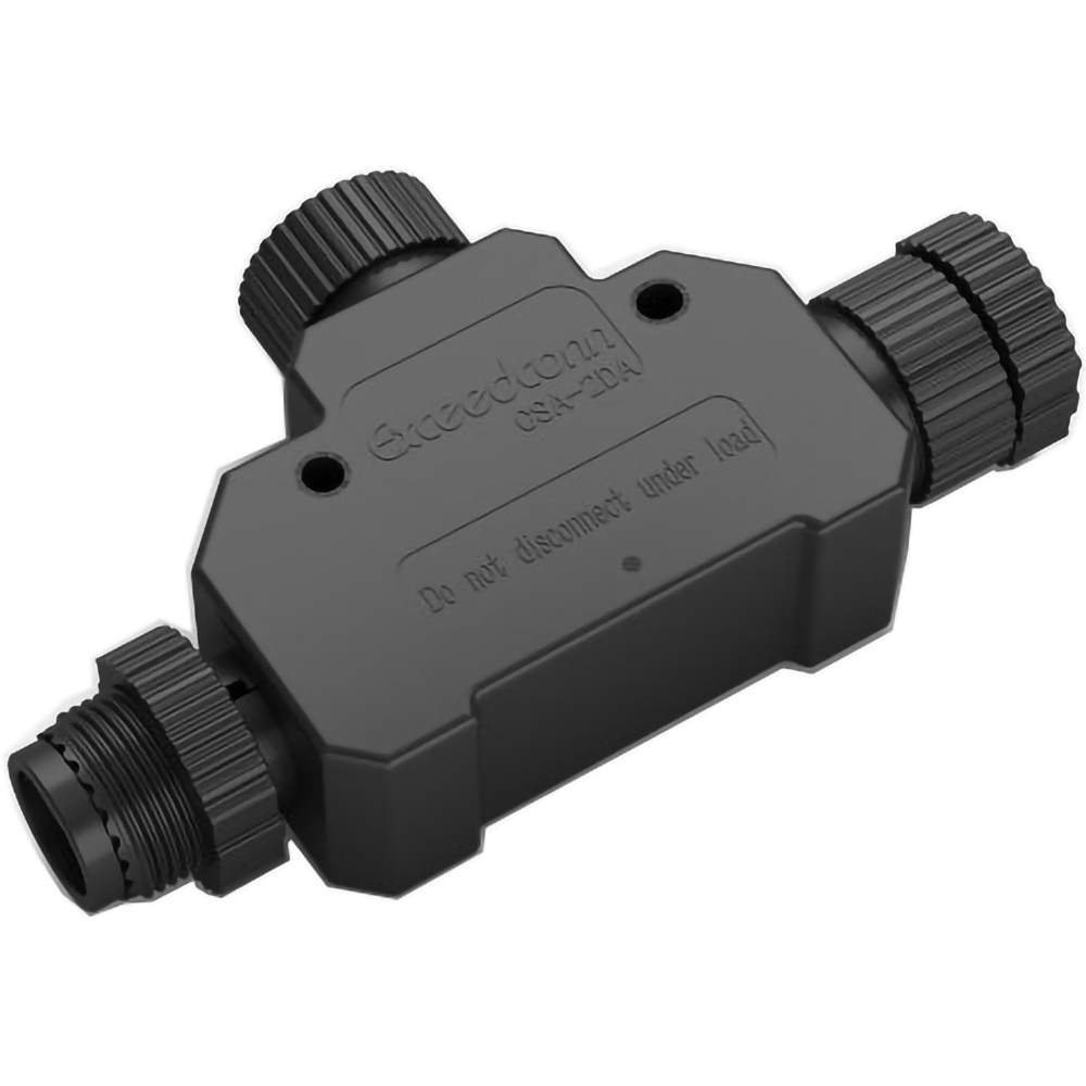 Conector T pentru LowVolt PHILIPS Hue, IP67, 8.5 x 1.9 x 4.7 cm, negru