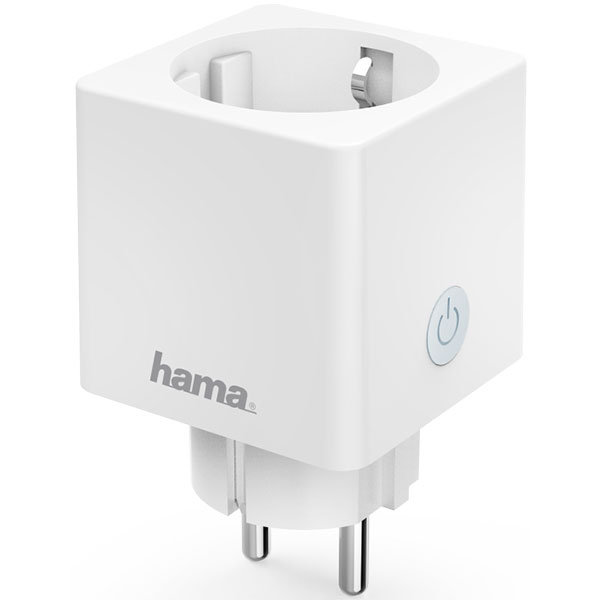 Priza inteligenta mini HAMA 176575, WI-Fi, 3680W, alb