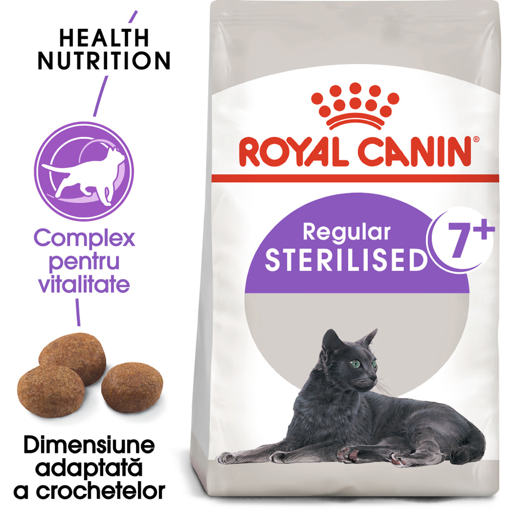 Hrana uscata pentru pisici ROYAL CANIN FHN Sterilised 7+, Senior, Pasare, 1.5 kg