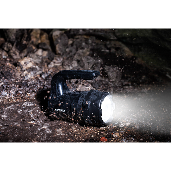 Lanterna LED VARTA Indestructible BL20 Pro, 400 lumeni, 6xAA, negru