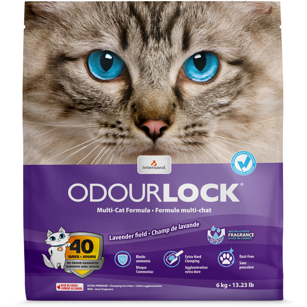 Nisip pentru litiera INTERSAND Odourlock, 6 kg