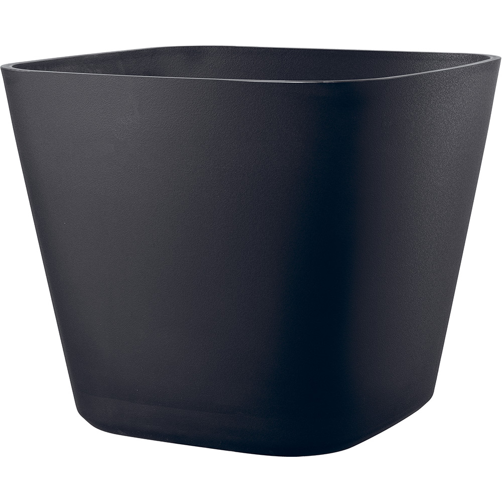 Ghiveci plante DEROMA Quadro, 27.8 x 27.8 x 23.7 cm, plastic, antracit