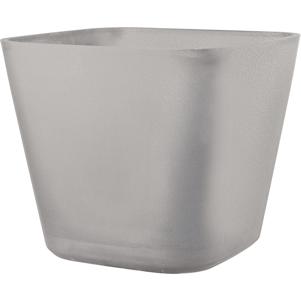 Ghiveci plante DEROMA Quadro, 27.8 x 27.8 x 23.7 cm, plastic, gri deschis