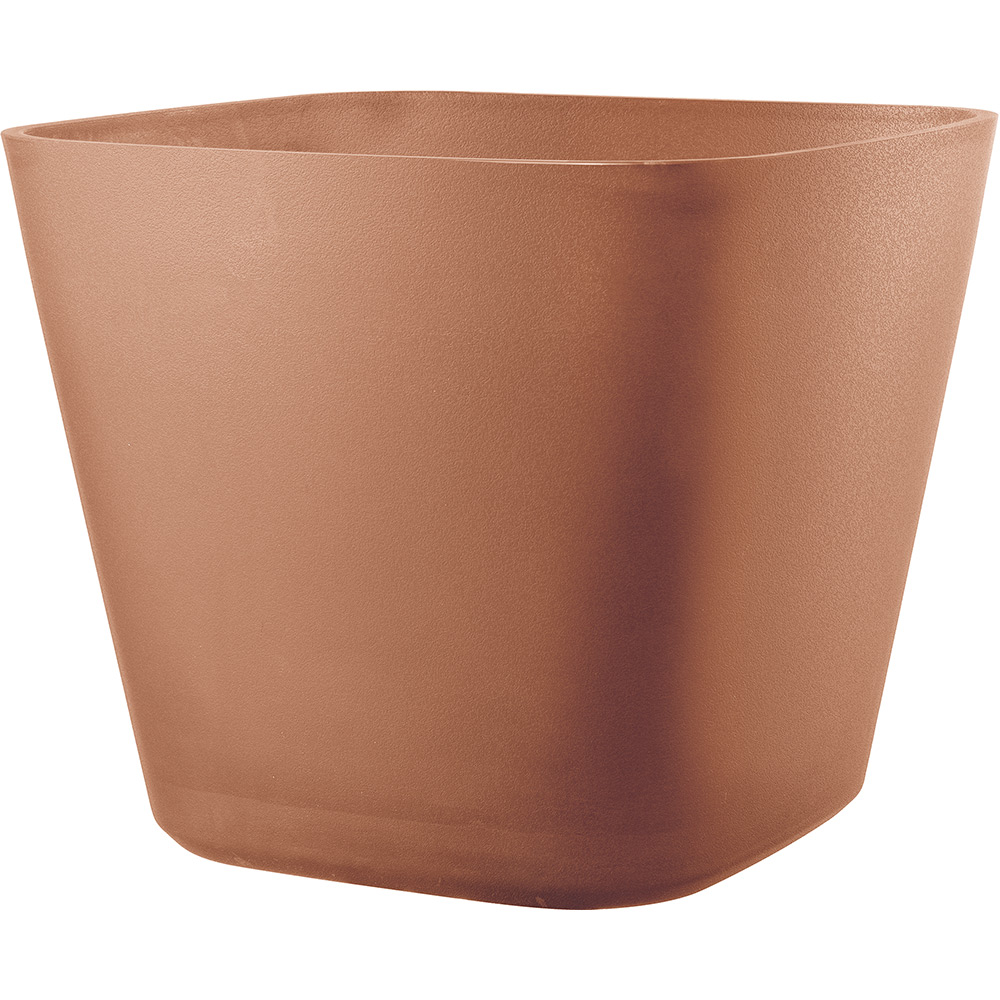 Ghiveci plante DEROMA Quadro, 27.8 x 27.8 x 23.7 cm, plastic, natural teracota