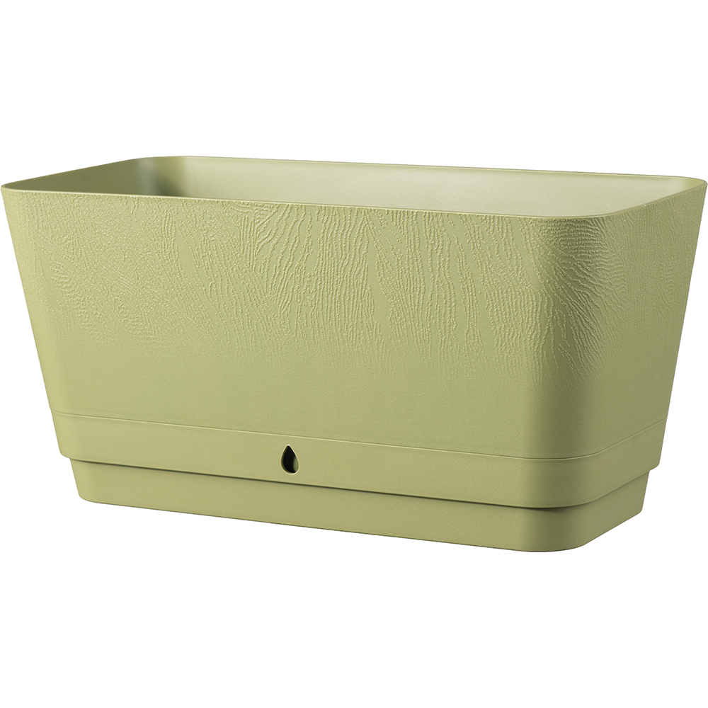 Jardiniera DEROMA Dune Window Box, 30 x 14.7 x 14.7 cm, verde