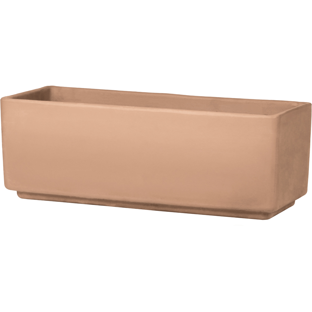 Jardiniera DEROMA Terracotta Modulo Window Box, 49 x 17 x 17 cm, maro deschis