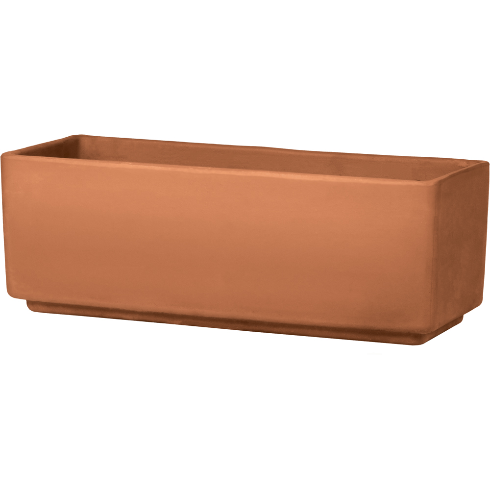 Jardiniera DEROMA Terracotta Modulo Window Box, 49 x 17 x 17 cm, maro