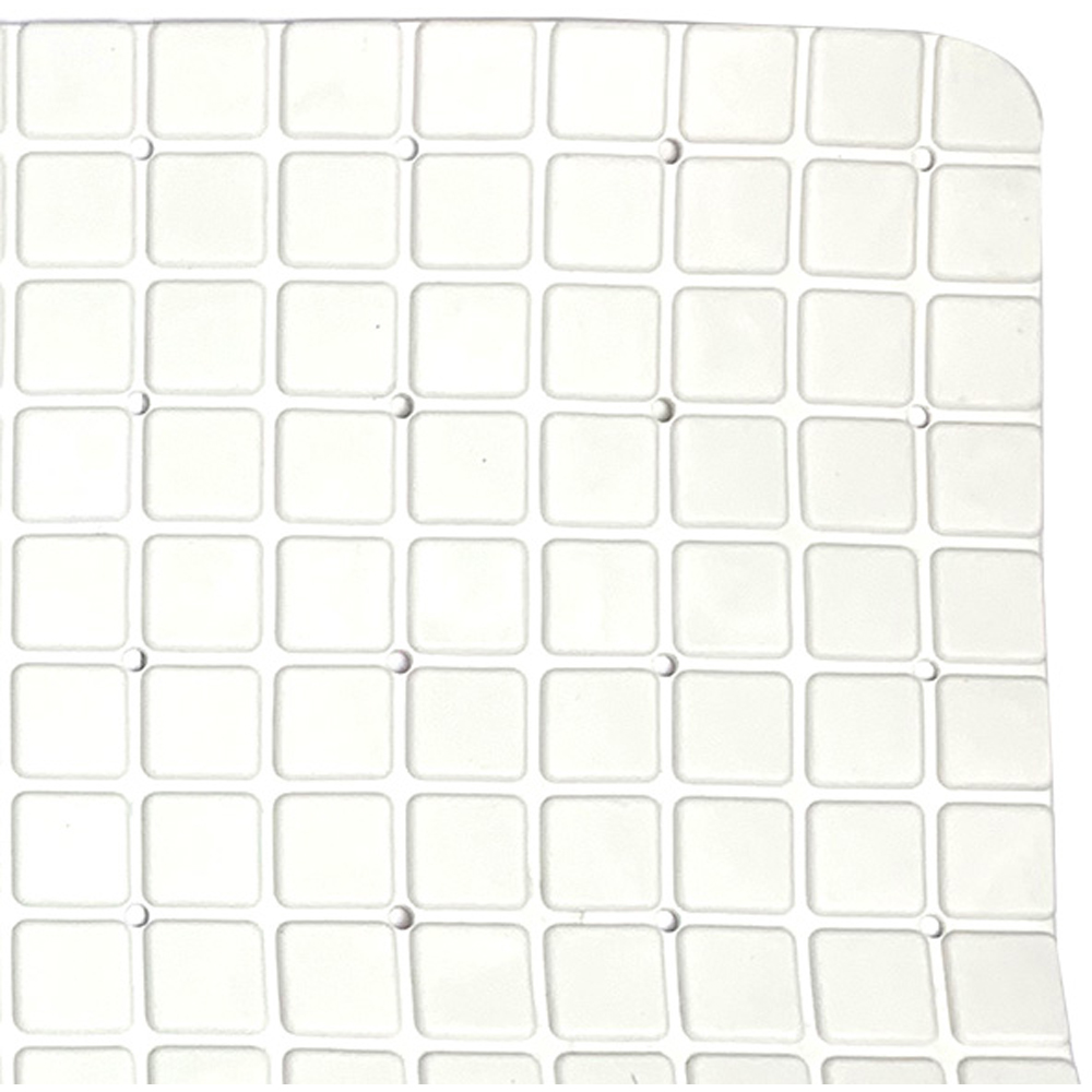 Covor antiderapant pentru dus FRANDIS 195161, PVC, 50 x 50 cm, alb
