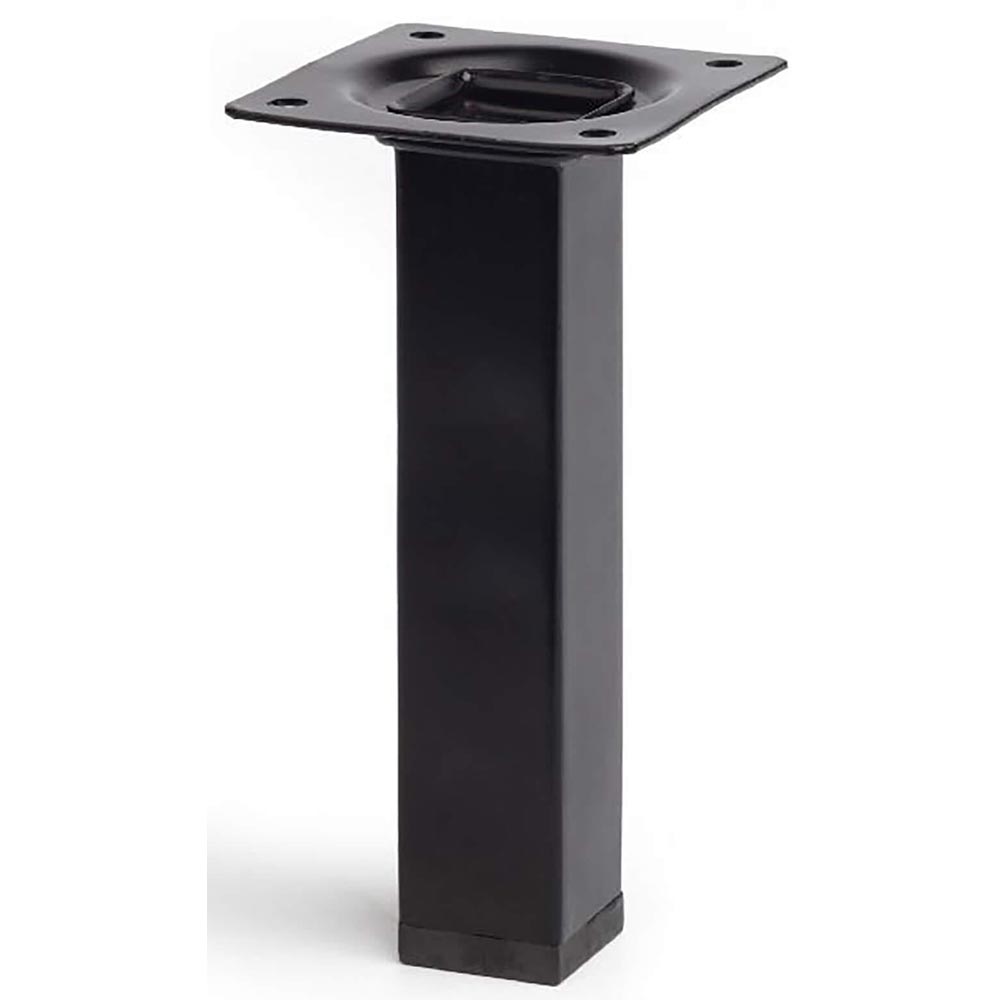Picior mobila 400, otel, 15 cm, negru