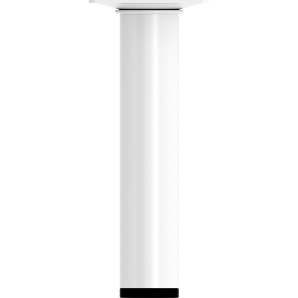 Picior mobila 401, otel, 15 cm, alb