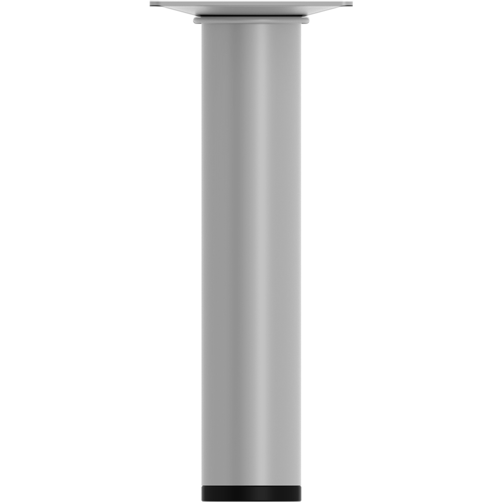 Picior mobila 401, otel, 15 cm, gri
