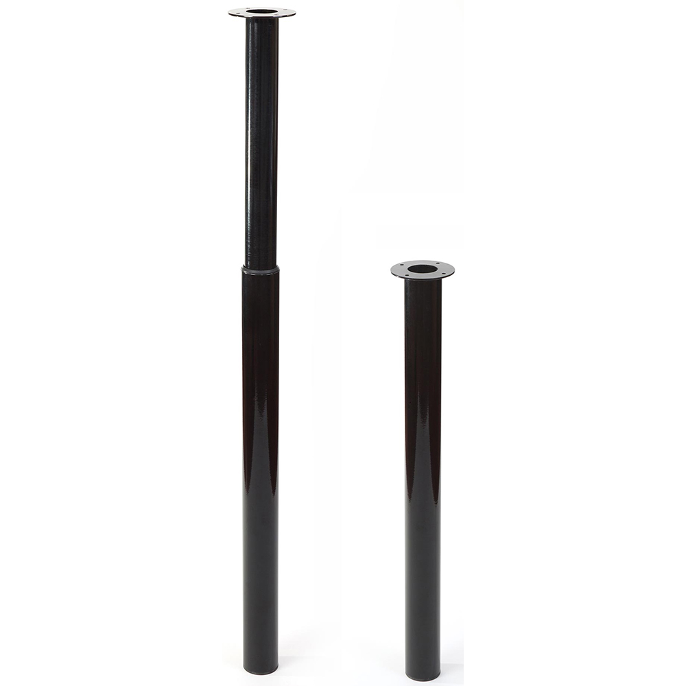 Picior mobila 401E, otel, 71 cm, negru