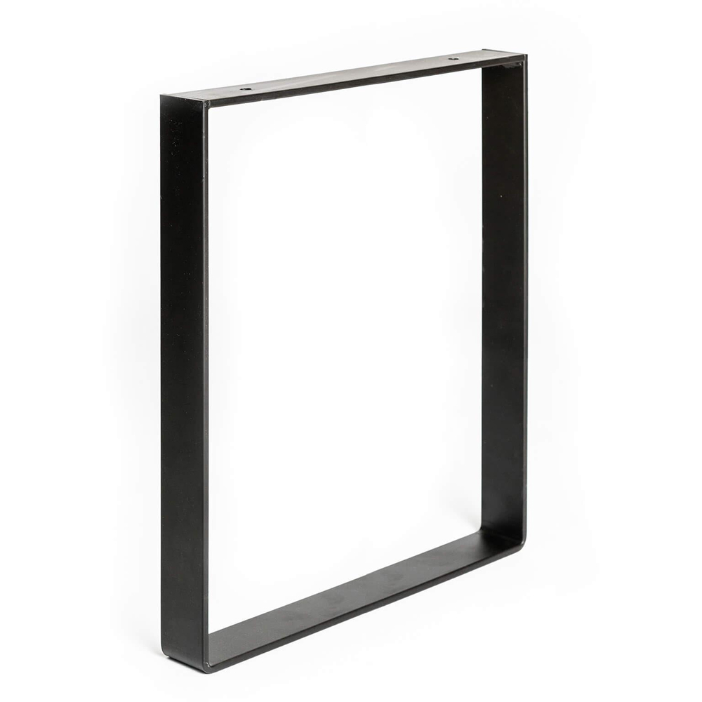 Picior masa stil industrial, 38.5 x 35 x 4 cm, rectangular, negru